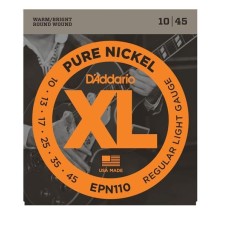 DADDARIO EPN110 ELEKTRO GİTAR TEL SETİ, XL, PURE NICKEL, 10-45, REGULAR LIGHT DADDARIO EPN110 ELEKTRO GİTAR TEL SETİ, XL, PURE NICKEL, 10-45, REGULAR LIGHT